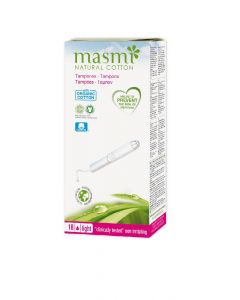 Buy MASMI NATURAL COTTON. Natural hygienic tampons Mini made of organic cotton with an applicator 18 pcs | Online Pharmacy | https://pharm-pills.com