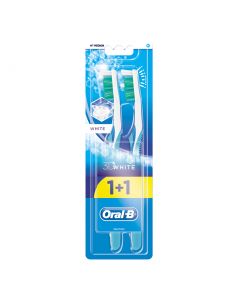 Buy Toothbrush Oral-B 3D White Whitening Medium, 2 pcs. | Online Pharmacy | https://pharm-pills.com