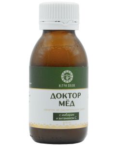 Buy Ural / Drink on plant raw materials 'Doctor Honey' with ginger and vitamin C, 90 ml | Online Pharmacy | https://pharm-pills.com