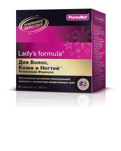 Buy Lady-S Formula 'For hair, skin and nails, enhanced formula' vitamin complex, 60 tablets | Online Pharmacy | https://pharm-pills.com