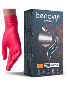 Buy Hygienic gloves Benovy, 100 pcs, 1 / M | Online Pharmacy | https://pharm-pills.com