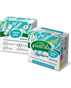 Buy Green Day Super Plus tampons , 8 pcs  | Online Pharmacy | https://pharm-pills.com