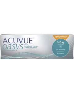 Buy Astigmatic lenses ACUVUE Oasys 1-Day with Hydraluxe For Astigmatism / Radius 8.5 / Cylinder -1.25 / Axis 10 One-day, -2.25 / 14.3 / 8.5, 30 pcs. | Online Pharmacy | https://pharm-pills.com