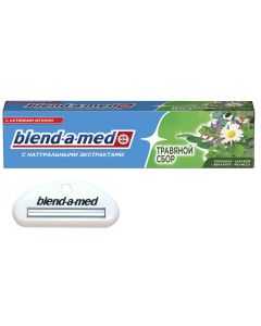 Buy Blend-a-med Toothpaste herbal collection chamomile-sage-eucalyptus lemon balm 100 ml + press squeezer as a gift  | Online Pharmacy | https://pharm-pills.com