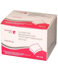 Buy Alcohol napkins Unicorn Med 110х125 mm 100 pcs. | Online Pharmacy | https://pharm-pills.com