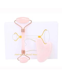 Buy Set: Roller Massager + KamenOpt Guasha Massager Rose Quartz | Online Pharmacy | https://pharm-pills.com