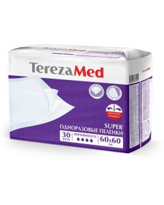 Buy Medical diaper TerezaMed disposable absorbent Super 60 x 60 cm 30 pcs, 60 x 60 cm, 30 pcs | Online Pharmacy | https://pharm-pills.com