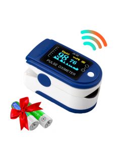 Buy Medical pulse oximeter (oximeter) finger heart rate monitor for measuring blood oxygen, batteries included | Online Pharmacy | https://pharm-pills.com