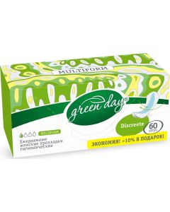 Buy Green Day Hygienic pads Discreete , 60 pcs | Online Pharmacy | https://pharm-pills.com