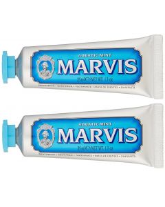 Buy Marvis Toothpaste set Aquatic Mint Fresh mint, 2 pcs 25 ml | Online Pharmacy | https://pharm-pills.com