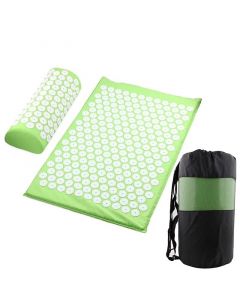 Buy Massage acupuncture mat with a roller in a bag, green | Online Pharmacy | https://pharm-pills.com