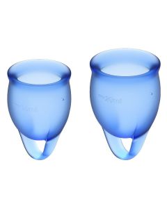 Buy Feel Сonfident Menstrual Cup Set Dark Blue | Online Pharmacy | https://pharm-pills.com