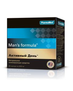 Buy Man's Formula Active day. Men's vitamins for energy, endurance, memory. Contains vitamin B, ginkgo biloba, niacin, cyanocobalamin  | Online Pharmacy | https://pharm-pills.com