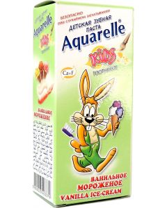 Buy AQUARELLE KIDS Children's toothpaste with vanilla ice cream flavor, 50 ml  | Online Pharmacy | https://pharm-pills.com