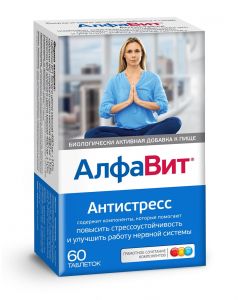 Buy AlfaVit 'Antistress' vitamin-mineral complex, 60 tablets | Online Pharmacy | https://pharm-pills.com