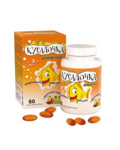 Buy Vitamins for children Kusalochka immuno, chewable 60 capsules, polymer can | Online Pharmacy | https://pharm-pills.com