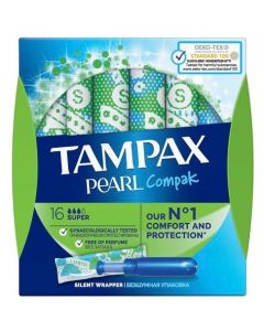 Buy Tampax Super Duo tampons with applicator, 16 pcs, 1 pack | Online Pharmacy | https://pharm-pills.com