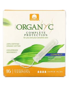 Buy Organyc, Organic Compact, Super Plus, 16 / Pack | Online Pharmacy | https://pharm-pills.com