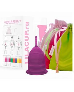 Buy Menstrual cup LilaCup BOX PLUS size M purple | Online Pharmacy | https://pharm-pills.com