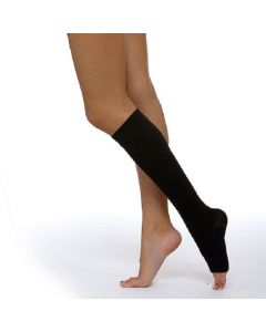 Buy Compression knitted stocking for the treatment of venous insufficiency and lymphostasis PCI 'CC' type 1 - up to the knee, type 1 - with open toe, compression 2 (14-24 mm Hg) - size 4, black | Online Pharmacy | https://pharm-pills.com