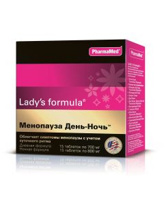 Buy Lady-S Formula 'Menopause day-night' biocomplex, 15 + 15 tablets | Online Pharmacy | https://pharm-pills.com