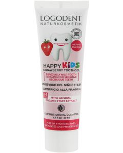 Buy Logodent Natural children's tooth gel 'Strawberry' 50 ml | Online Pharmacy | https://pharm-pills.com