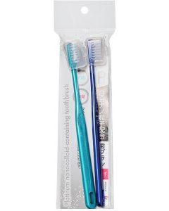 Buy sOkazaki Platinum nanoparticle toothbrush, color: green, blue, 2 pcs. | Online Pharmacy | https://pharm-pills.com