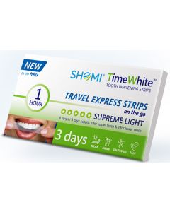 Buy Teeth whitening strips Shomi Supreme Light 3 Days Whitening strips for sensitive teeth 6 strips | Online Pharmacy | https://pharm-pills.com