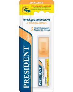 Buy PresiDENT 'Mandarin' oral cavity spray, alcohol free, 20 ml  | Online Pharmacy | https://pharm-pills.com