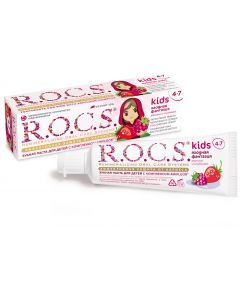 Buy ROCS Toothpaste for children Raspberry and Strawberry, 45 g | Online Pharmacy | https://pharm-pills.com