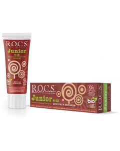 Buy ROCS Junior Toothpaste Chocolate and Caramel, 74 g | Online Pharmacy | https://pharm-pills.com