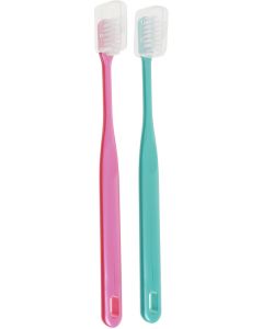 Buy Okazaki Toothbrush with platinum nanoparticles, color: pink, green, 2 pcs | Online Pharmacy | https://pharm-pills.com