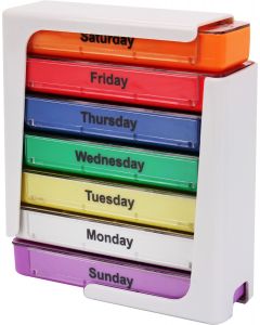 Buy Rectangular pill box for 7 days 'Homsu', color: multicolored PIGE  | Online Pharmacy | https://pharm-pills.com