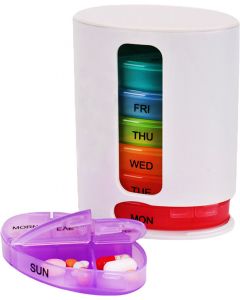 Buy Oval pill box for 7 days 'Homsu', color: multicolored | Online Pharmacy | https://pharm-pills.com