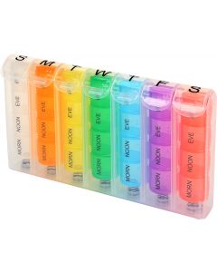 Buy Homsu Rainbow Pill Box, color: multicolored | Online Pharmacy | https://pharm-pills.com