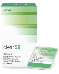 Buy Clearlab Clear contact lenses 58 / 8.3 / Monthly, -2.50 / 14.0 / 8.3 , 6 pcs. | Online Pharmacy | https://pharm-pills.com