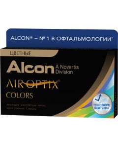 Buy Colored contact lenses Alcon Air Optix Colors, -5.50 / 14.2 / 8.6, brown, 2 pcs. | Online Pharmacy | https://pharm-pills.com