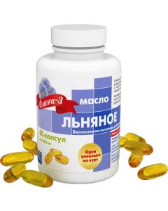 Buy Flaxseed oil first cold pressing capsules of 1000 mg # 60  | Online Pharmacy | https://pharm-pills.com