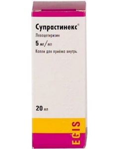 Buy Suprastinex drops for vn. taking 5mg / ml vial. 20ml | Online Pharmacy | https://pharm-pills.com