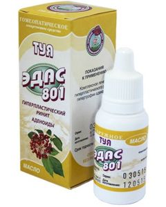 Buy Tuya Edas-801 homeopathic oil. bottle-drop 15ml | Online Pharmacy | https://pharm-pills.com