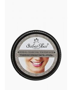 Buy Toothpaste Sabai Thai Authentic SPA 'Coal', herbal , 25 g | Online Pharmacy | https://pharm-pills.com