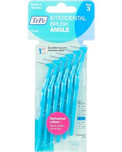 Buy Interdental Angle Brush TePe , color in assortment, diameter 0.6 mm, 6 pieces | Online Pharmacy | https://pharm-pills.com