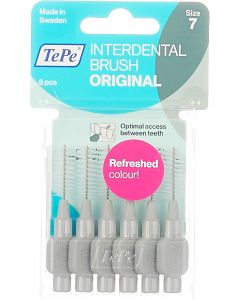 Buy TePe Interdental Brush Original, assorted colors, diameter 1.3 mm, 6 pcs | Online Pharmacy | https://pharm-pills.com