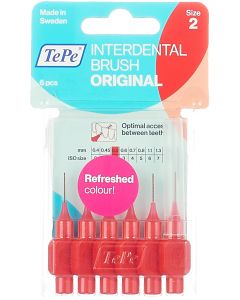 Buy TePe Interdental Brush Original, assorted color, diameter 0.5 mm, 6 pcs | Online Pharmacy | https://pharm-pills.com