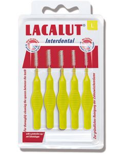 Buy Lacalut Interdental cylindrical interdental brushes (brushes), size L d 4.0 mm pack # 5  | Online Pharmacy | https://pharm-pills.com