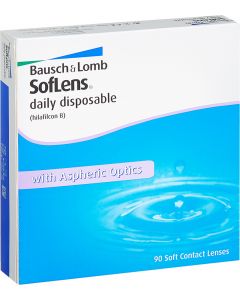 Buy Contact lenses Bausch + Lomb Bausch + Lomb Contact lenses SofLens Daily Disposable 90 pcs Quarterly, -7.00, 90 pcs. | Online Pharmacy | https://pharm-pills.com