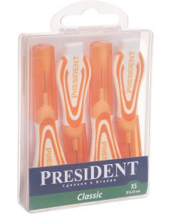 Buy Interdental brushes PresiDENT Classic. Size XS, diameter 0.28 mm, 4 pcs | Online Pharmacy | https://pharm-pills.com