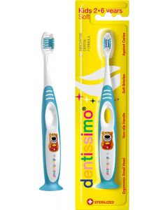 Buy Toothbrush Dentissimo, children, from 2 to 6 years old, color in assortment | Online Pharmacy | https://pharm-pills.com