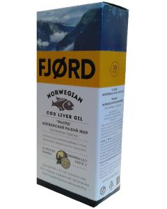 Buy BAA for food FJORD 'Norwegian fish oil', from cod liver, with lemon flavor, 100 ml | Online Pharmacy | https://pharm-pills.com