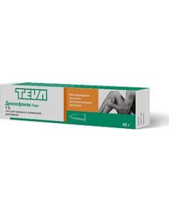 Buy Diclofenac-Teva gel for outside. approx. 1% tube 40g | Online Pharmacy | https://pharm-pills.com